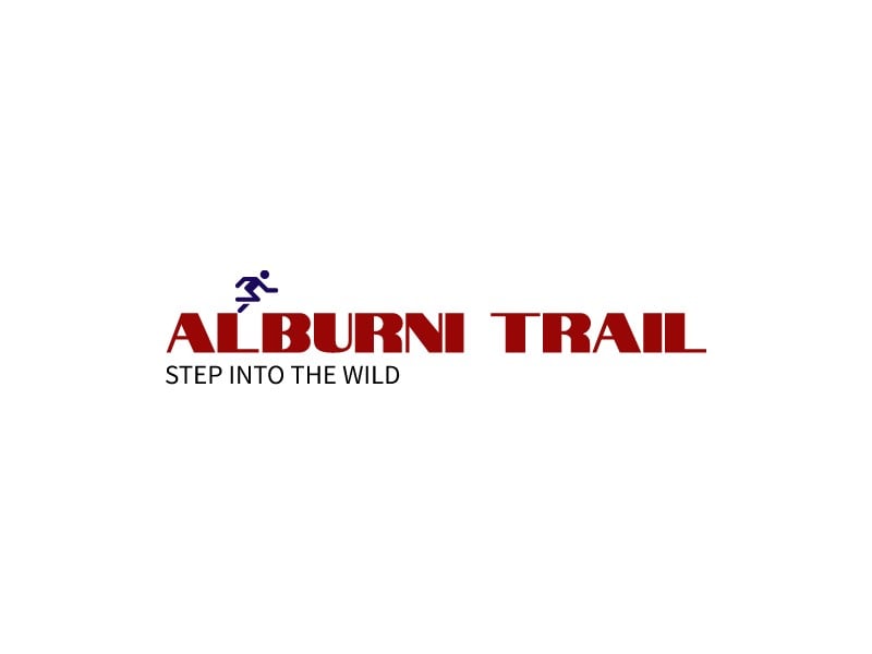 Alburni Trail logo design