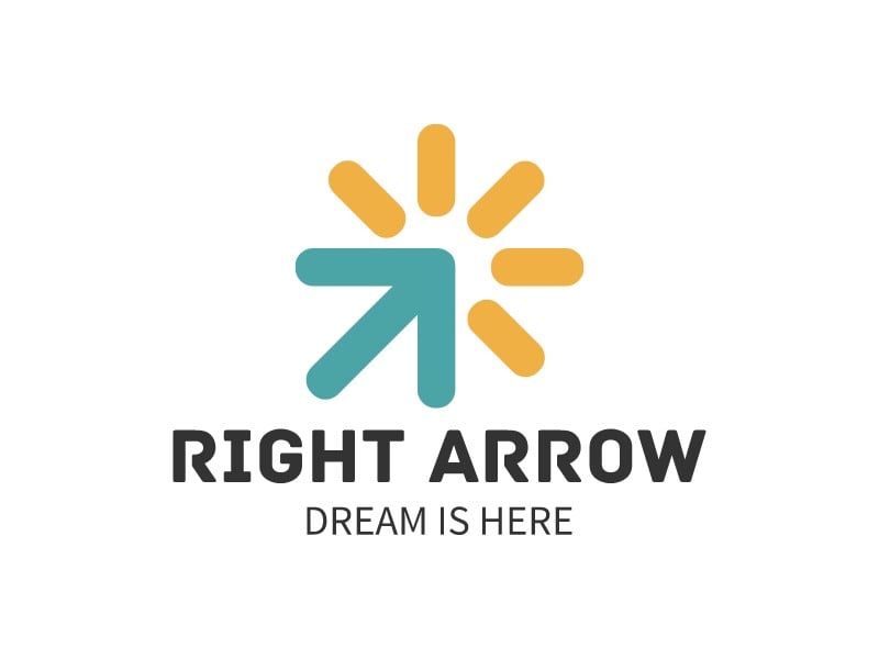 Right Arrow logo design