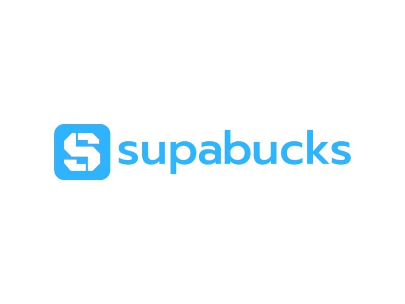 supa bucks logo design