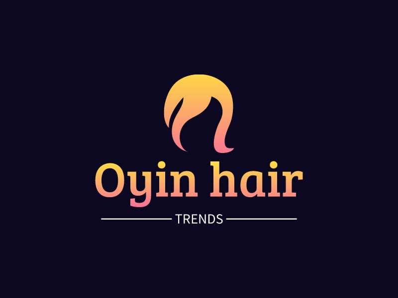 Oyin hair logo design