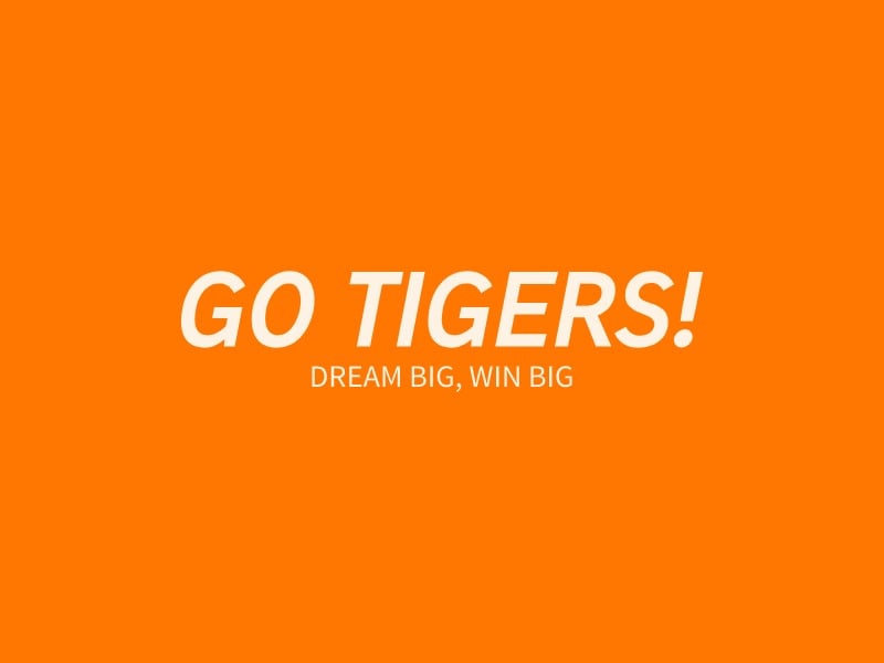 GO TIGERS! logo design