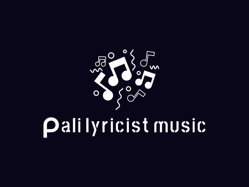 Pali lyricist music logo design