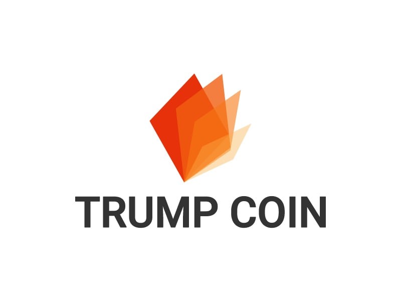 trump coin logo design