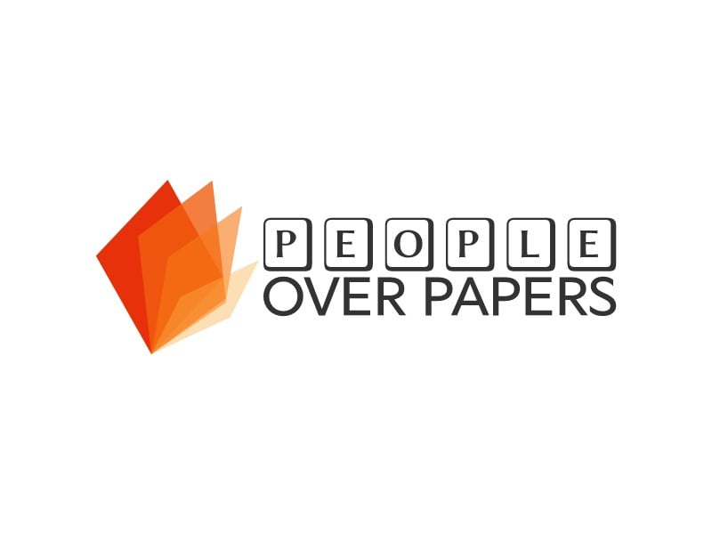 People over Papers logo design